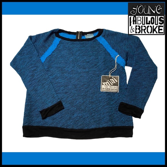NWT YOUNG,BROKE & FABULOUS GIRL’S SWEATER Sz 14 - Picture 8 of 8
